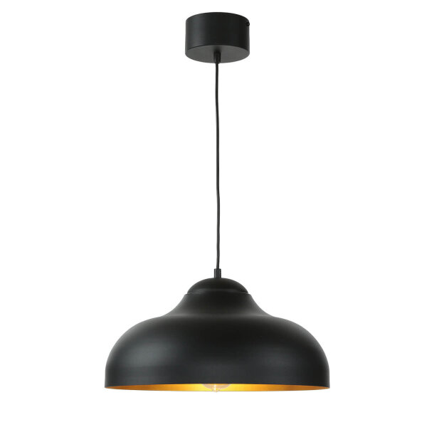 Suspension Table de salle à manger métal rond 40 cm noir or
