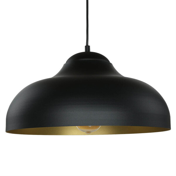 Suspension Table de salle à manger métal rond 40 cm noir or