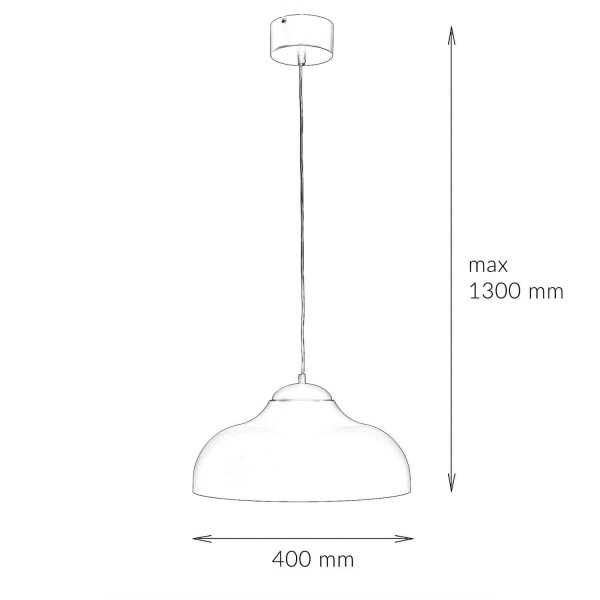Suspension Table de salle à manger métal rond 40 cm noir or