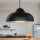 Suspension Table de salle à manger métal rond 40 cm noir or