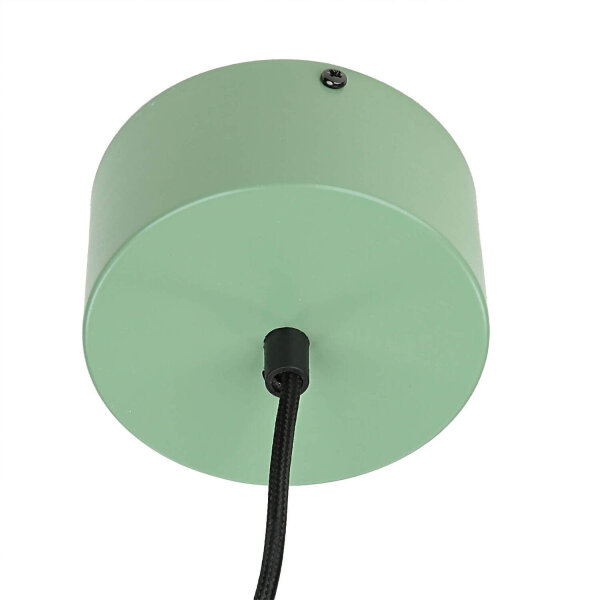 Lampe à suspendre métal ronde Ø36cm vert cuisine table à manger