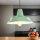 Lampe à suspendre métal ronde Ø36cm vert cuisine table à manger