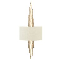 Wandleuchte PALINA Creme Gold B:30cm 2-flmg Lampe