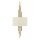 Wandleuchte PALINA Creme Gold B:30cm 2-flmg Lampe
