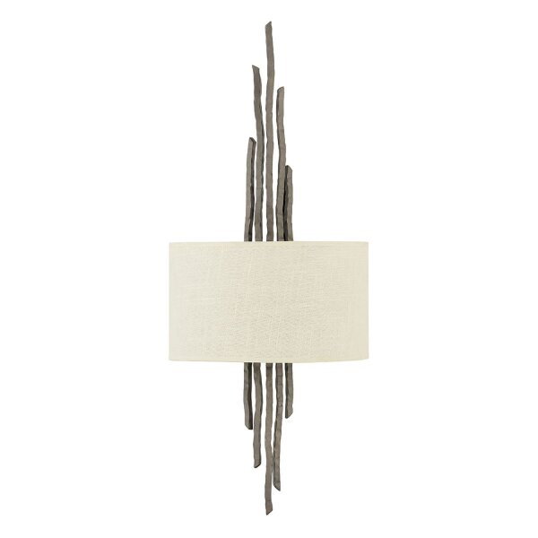 Wandleuchte PALINA Creme Bronze B:30cm 2xE14 Lampe