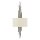 Wandleuchte PALINA Creme Bronze B:30cm 2xE14 Lampe
