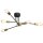 Deckenlampe Metall Vintage E27 Schwarz Gold AQUIB