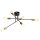 Deckenlampe Metall Vintage E27 Schwarz Gold AQUIB