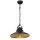 Pendelleuchte Metall Industrial Design Schwarz Gold E27