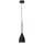 Suspension table à manger bois métal E27 Ø11cm noir