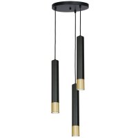 Lampe à suspendre Noir Or Table de salle à...