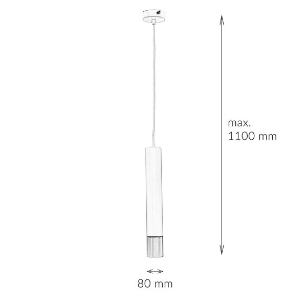 Pendelleuchte Metall rund Modern Ø8cm LIADAN