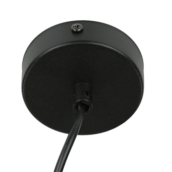 Hängeleuchte Metall Zylinder Schwarz Gold Modern GU10