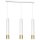 Lampe &agrave; suspendre m&eacute;tal 3 flammes blanc or GU10 Moderne