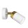 Strahler Wand Wei&szlig; Gold GU10 Metall schwenkbar EVIE