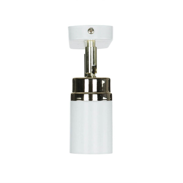 Spot de plafond Métal Moderne Blanc Or 2 flammes
