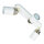 Spot Strahler Decke Weiß Gold 3x GU10 Metall EVIE