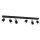 Spot noir chrome GU10 m&eacute;tal orientable 90 cm de long