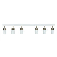 Strahler Weiß Gold 90 cm 6-flammig GU10 Metall