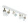 Strahler Weiß Gold 90 cm 6-flammig GU10 Metall