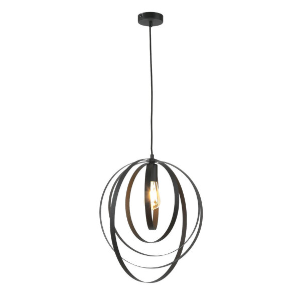 Lampe à suspendre MAE métal rond Moderne réglable pour E27