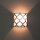 Wandlampe Up Down Weiß Schwarz Retro Muster E14