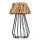Tischlampe Treibholz Metall 58 cm E27 Handarbeit