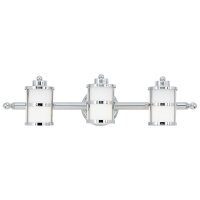 LED Wandlampe ENISA Chrom Metall Glas Bad Leuchte
