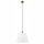 Suspension Blanc Tissu Abat-jour Ø 30 cm Vintage