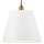 Suspension Blanc Tissu Abat-jour Ø 30 cm Vintage