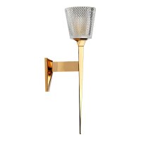 Lampe de salle de bain LED laiton doré IP44...