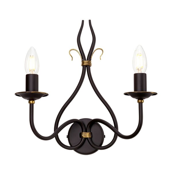 Wandleuchter CANDELA 15 B:17cm Rostbraun Lampe