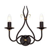 Wandleuchter CANDELA 15 B:17cm Rostbraun Lampe