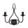 Wandleuchter CANDELA 15 B:17cm Rostbraun Lampe