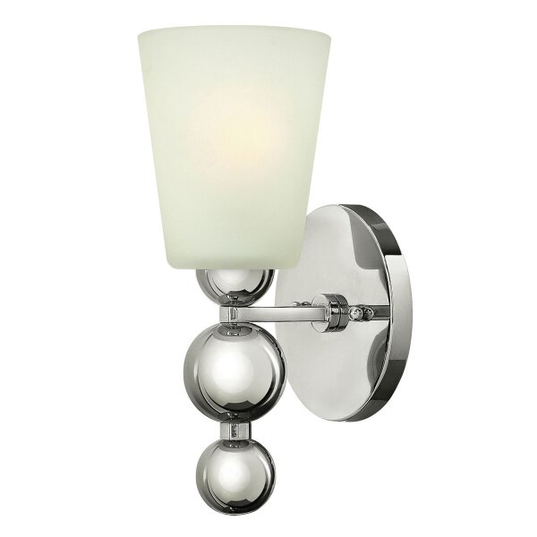 Applique murale ROMINA en nickel L:14cm Lampe vintage