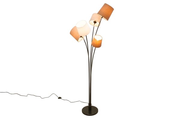 Wohnzimmer Stehlampe Modern Weiß Braun Beige LEVELS
