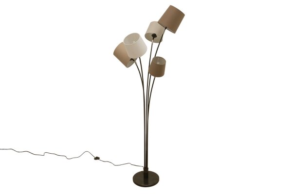 Wohnzimmer Stehlampe Modern Weiß Braun Beige LEVELS