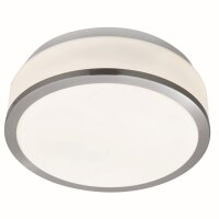 Plafonnier rond moderne Argent&eacute;