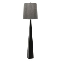 Designer Standleuchte Dunkelgrau Stoff 181cm Modern