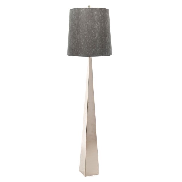Wohnzimmer Stehlampe Stoff Metall 181cm Modern Design