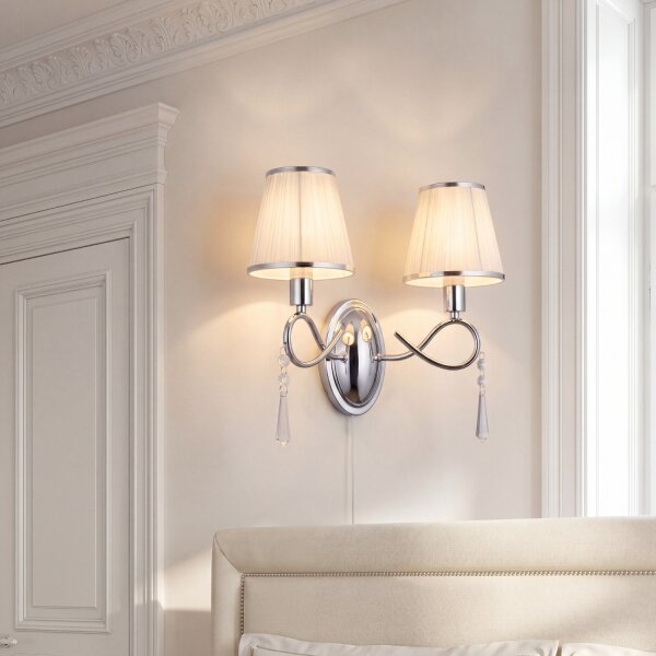 Applique murale double