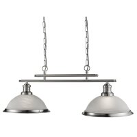 Hängeleuchte BISTRO in Silber 76cm