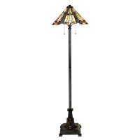Lampadaire style Tiffany Bronze 158cm Lampe de plancher