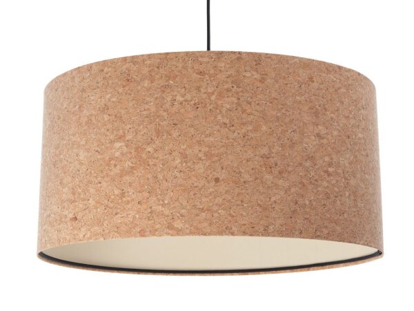 Pendelleuchte Kork Ø 30 cm E27 Natur Schwarz Modern Esstisch