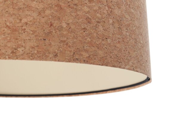 Pendelleuchte Kork Ø 30 cm E27 Natur Schwarz Modern Esstisch