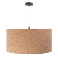 Hängelampe E27 Ø 30 cm Natur Schwarz Kork Modern