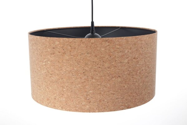 Suspension ronde Nature Noir Ø 40 cm E27 Liège