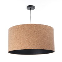 Lampe &agrave; suspendre E27 &Oslash; 50 cm Naturel Noir...