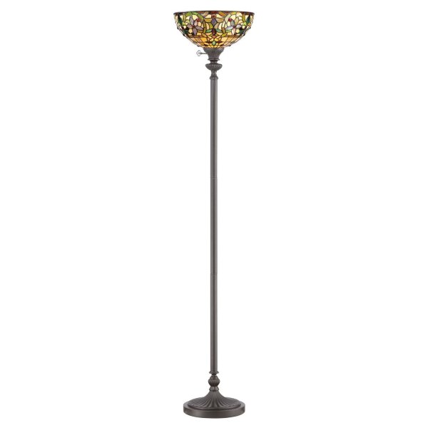 Stehleuchte FARFALLA 6 Bronze 178cm Tiffany Lampe