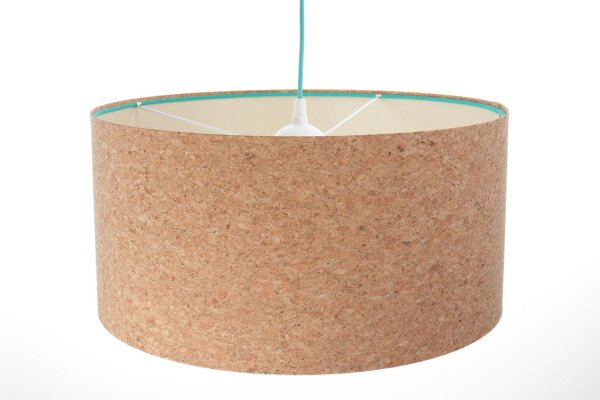 Hängelampe rund Ø 40 cm Kork Modern E27 Boho Style
